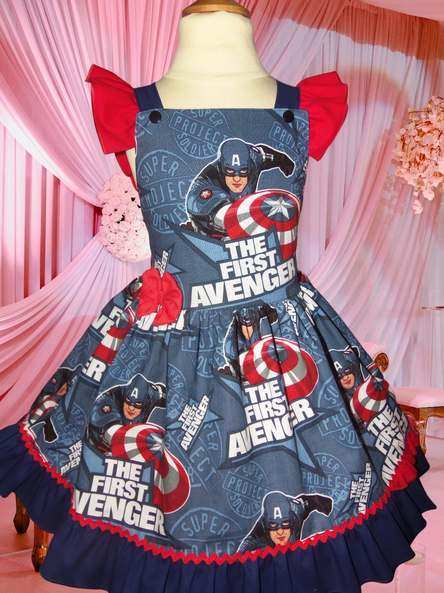 captain america formal dress 細肩帶連身裙