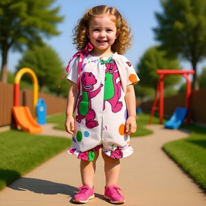 Barney Overalls - Etsy