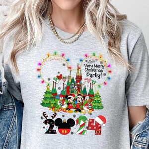 Mickey’s Very Merry Christmas Party T-Shirt, Disney Christmas Shirt, Mickey & Friends Christmas Shirt, Disneyland  Shirt, Christmas Gifts