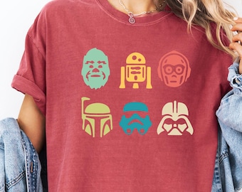 Star Wars T-shirt, Comfort Colors, Storm Trooper Shirt, R2D2 Shirt, Darth Vader Shirt, Star Wars Fan Gift, Disneyworld Shirt, Disney Tee