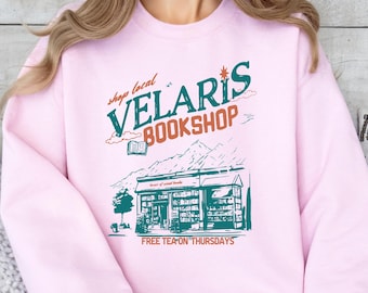 Velaris Bookshop Sweatshirt,  Acotar Merch Sweatshirt, Fantasy Bookish Sweatshirt, Reading Inspiration, City Of Starlight Sweatshirt