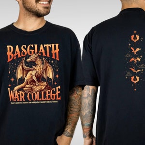 Basgiath War College Double-side Shirt, Fourth Wing Shirt, Dragon Rider Tee, Violet Sorrengail, Comfort Colors Tee, Fantastic Bookish Shirt
