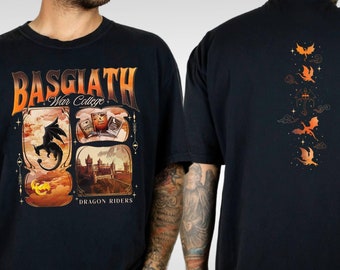 Basgiath War College Double-side Shirt, Fourth Wing Shirt, Dragon Rider Tee, Violet Sorrengail, Comfort Colors Tee, Fantastic Bookish Shirt
