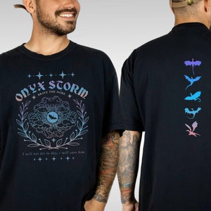 Fourth Wing Series Shirt, Onyx Storm Comfort Color T-Shirt,  Fourth Wing Shirt, Dragon Rider Tee, Violet Sorrengail, Fantastic Bookish Shirt