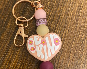 Be Kind Rose Gold Colored Keychain