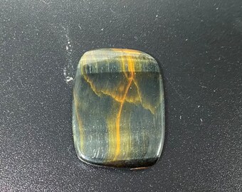 Iron Tiger Eye cabochon gemstone 30 mm x 23 mm