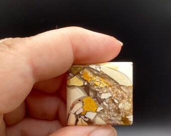 Brecciated mookite 25 x 25 mm cabochon gemstone