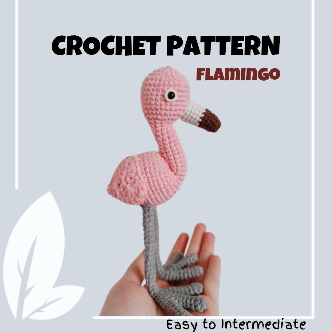 Big Pink Flamingo Bird Doll Pattern