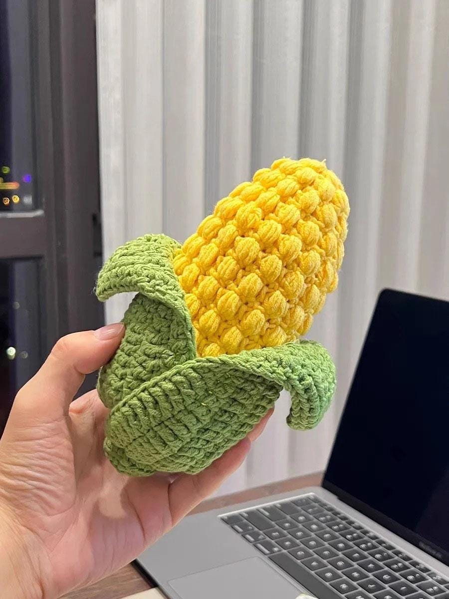 No Sew Big Corn Crochet Pattern Corn Pillow Amigurumi Pattern PDF Giant ...