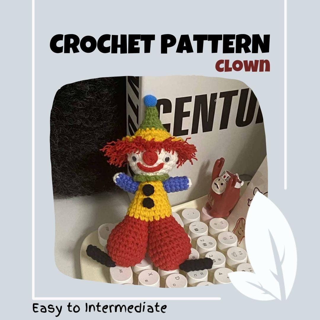 Low-Sew Funny Boy Clown Doll Pattern