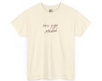 New Pope Masked T-Shirt | Avant-Garde Print Tee, Unisex Cotton Shirt, Conceptual Statement Wear, Mask Pask Collection