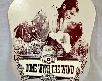 Gone With the Wind 50th Anniversary Fan, Rhett and Scarlett