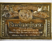 Genuine Budweiser King Of Beers Anheuser Busch Belt Buckle Reproduction A-168