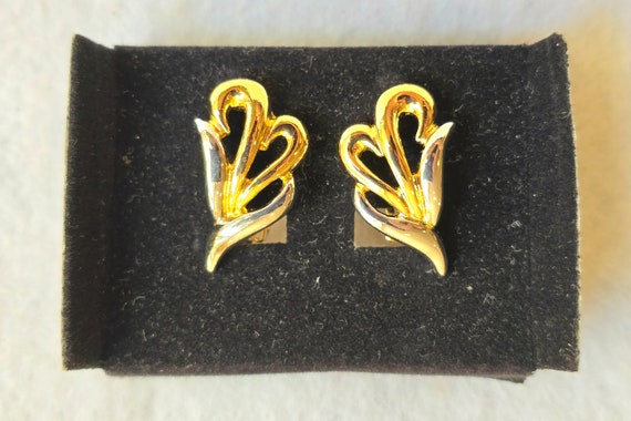 ◆VINTAGE HOLLYWOOD◆ Twotone Heart Earrings VH2479EA010M ◇VINTAGE HOLLYWOOD◇ Twotone Heart Earrings VH2479EA010M