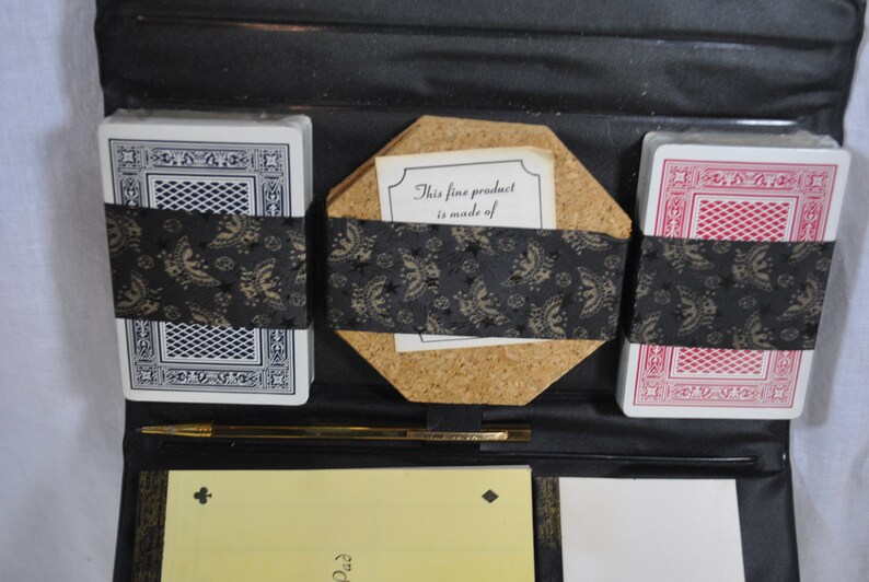 Score Pad Card Decks G.A of Maryland Souvenir Vintage Bridge Set Cork Coasters Pen