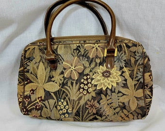Vintage MM Morris Moskowitz Garland Tapestry Bag