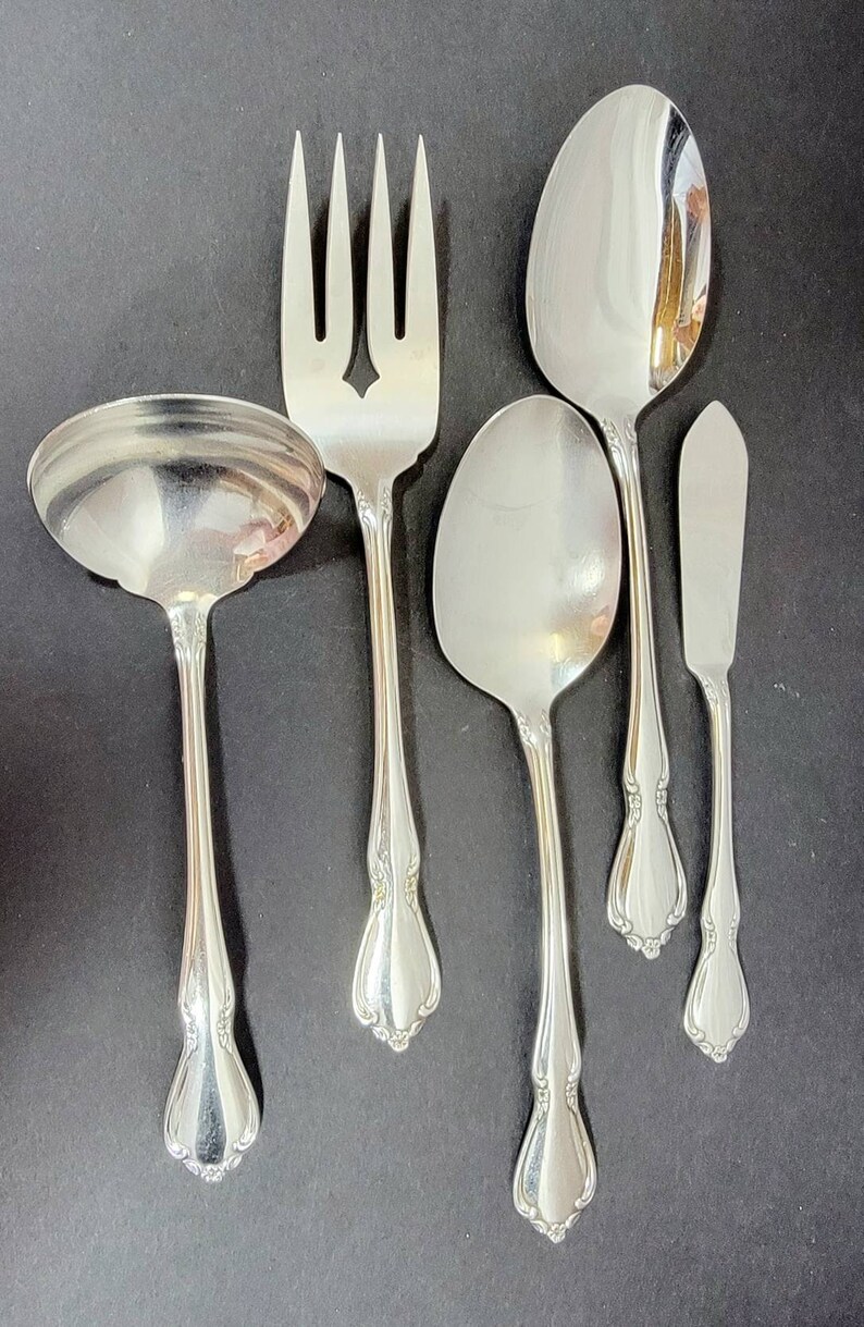 Oneidacraft Chateau Deluxe Stainless Flatware Serving Pieces Etsy
