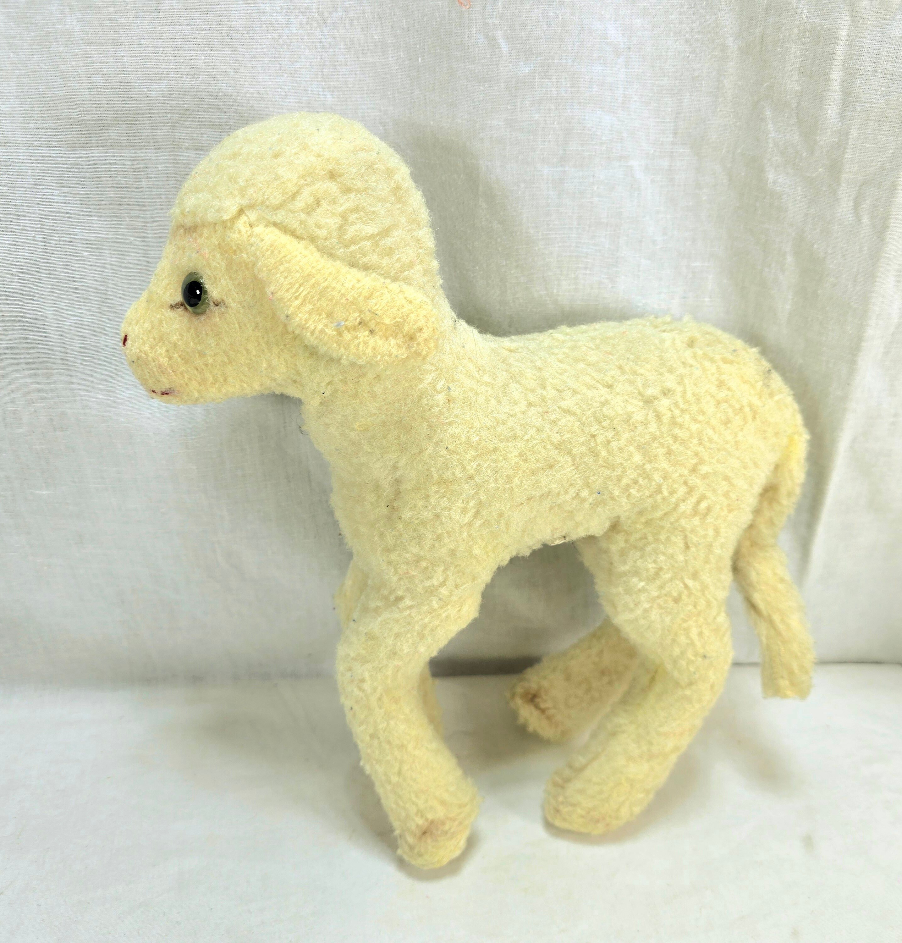 Steiff Vintage White Mohair Sheep 