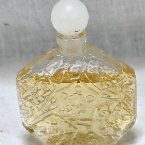 Miniatura de perfume Ombre Rose Mini frasco de vidro de perfume francês com aroma. Vintage dos anos 80. Frasco decantador de frasco pequeno. Bolsa de exposição ou bolsa de viagem