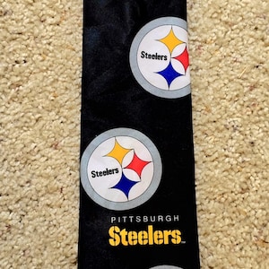Pittsburgh Steelers Football Fan Silk Necktie National Football League NFL by Ralph Marlin