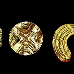 Lot of 3 Dress Clips, Gold Tone, Scarf Clips