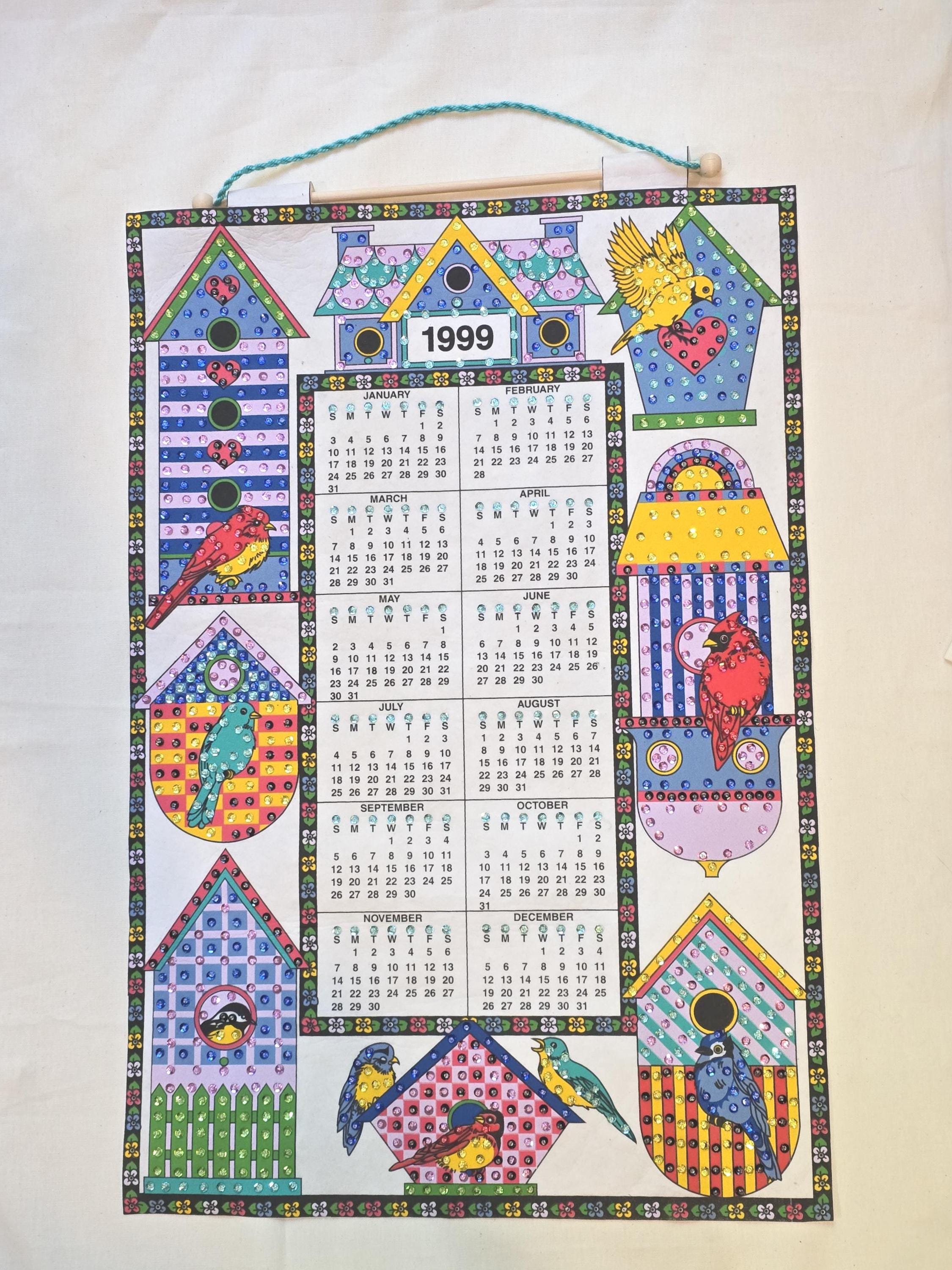 1999 Vintage Calendar - Etsy