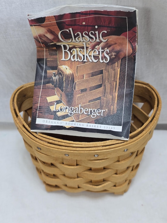 Longaberger Oregano Basket 2000 Hanging Hook Small Hostess Booking
