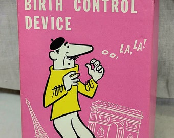Vintage Franko American Novelty Gift Genuine French Birth Control Device 1969