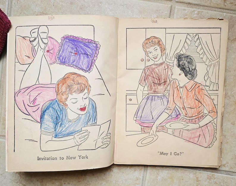 Walt Disney's Annette Coloring Book by Whitman, 1960s Mid Century - Etsy