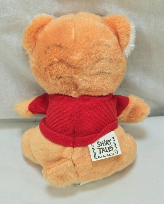 Shirt Tales Vintage Tyg Red Shirt Plush Stuffed Hallmark Tiger