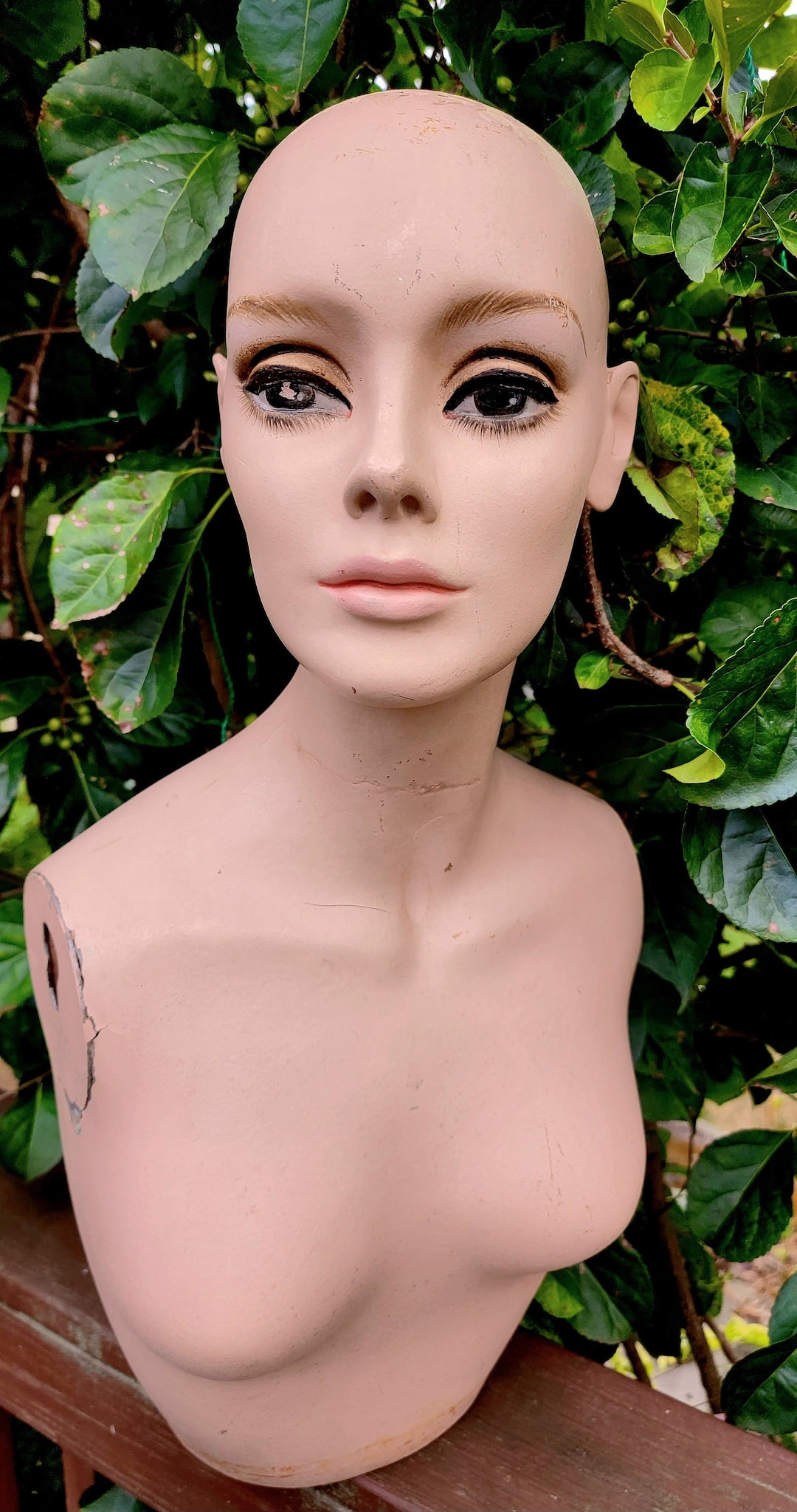 Vintage Female Mannequin Torso Bust Head Dress Form Woman Hand Etsy