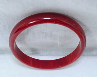 Vintage Bracelet, Red Bangle Bakelite?