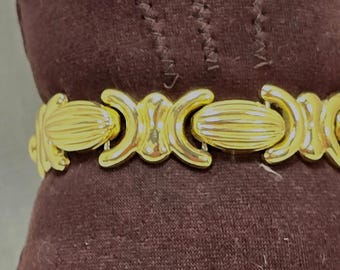 ヴィンテージ70年代ルーサイトバングルセット：コーラルマーブル