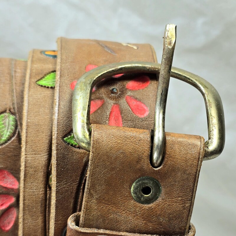 Stamped Leather Belt - Trees 1.0 main image 0