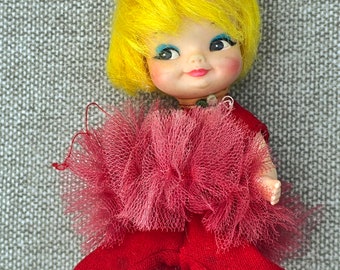 Vintage Remco Finger Ding Doll Puppet Betty Ballerina 1969 Hong Kong