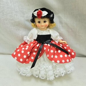 madame alexander＊アレクサンダーキンズドール　赤に白ドットドレス Madame Alexander Doll 1988 Ladybird #438 Miniature Showcase 8