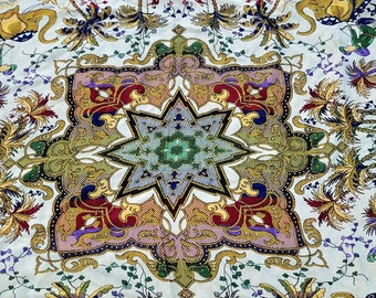 Vintage Embroidered Suzani Fabric,Tapestry Wall Hanging Tablecloth Blanket