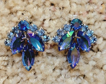 Sarah Coventry Blue Lagoon Clip On Earrings