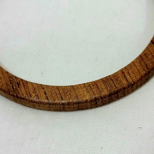 Teak Bracelet Bangle, Small Wooden Vintage