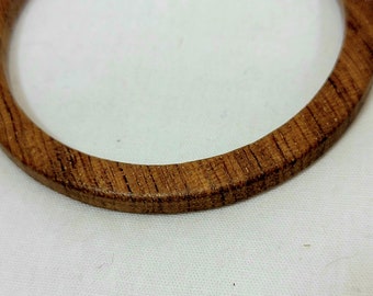 Teak Bracelet Bangle, Small Wooden Vintage