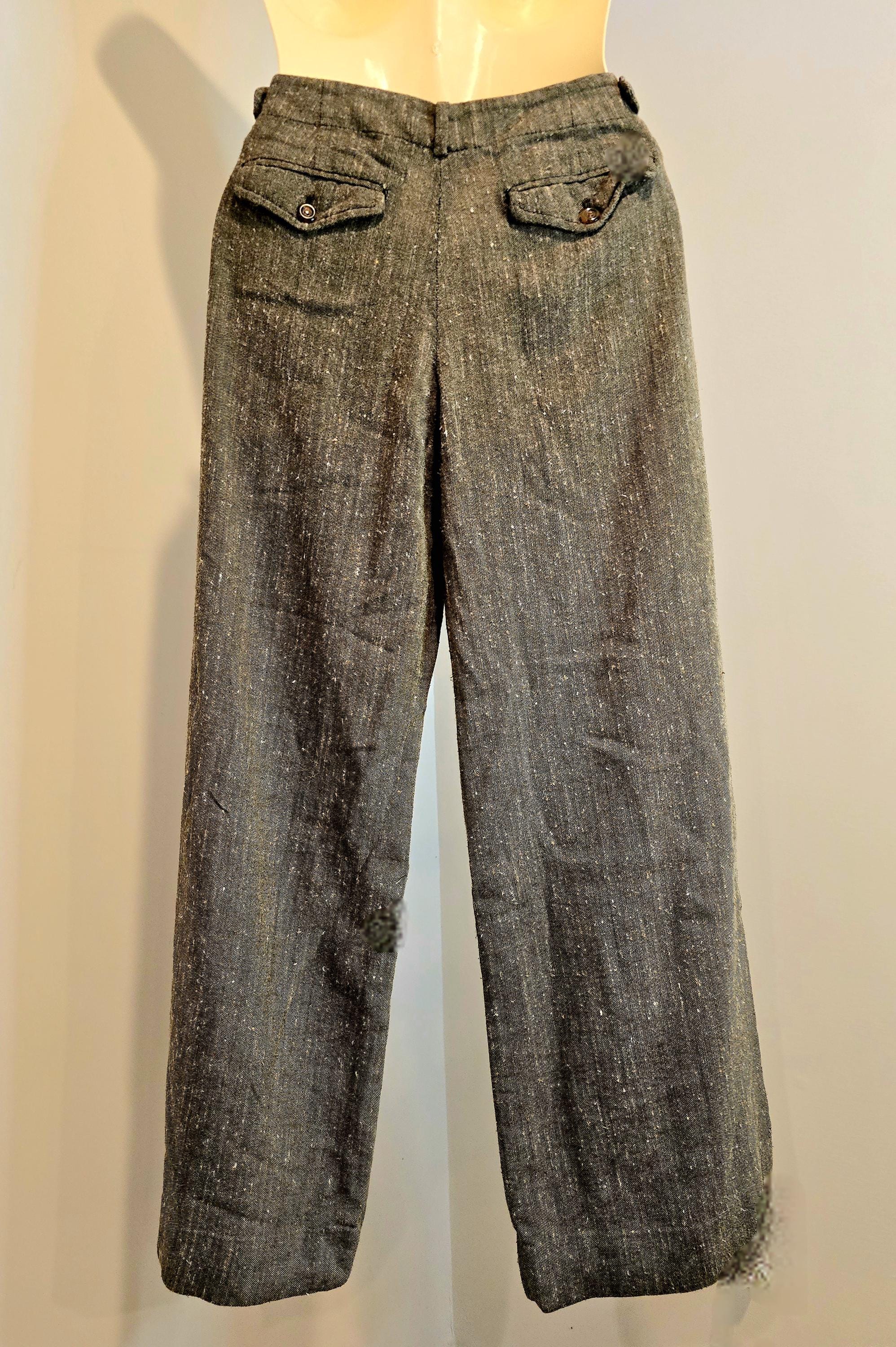 Vintage the Limited Cassidy Fit Tweed Blend Pants Women's 4 Brown
