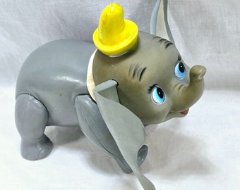 Walt Disney Vintage Dumbo Blue Rubber Squeaky Toy - Japan | eBay
