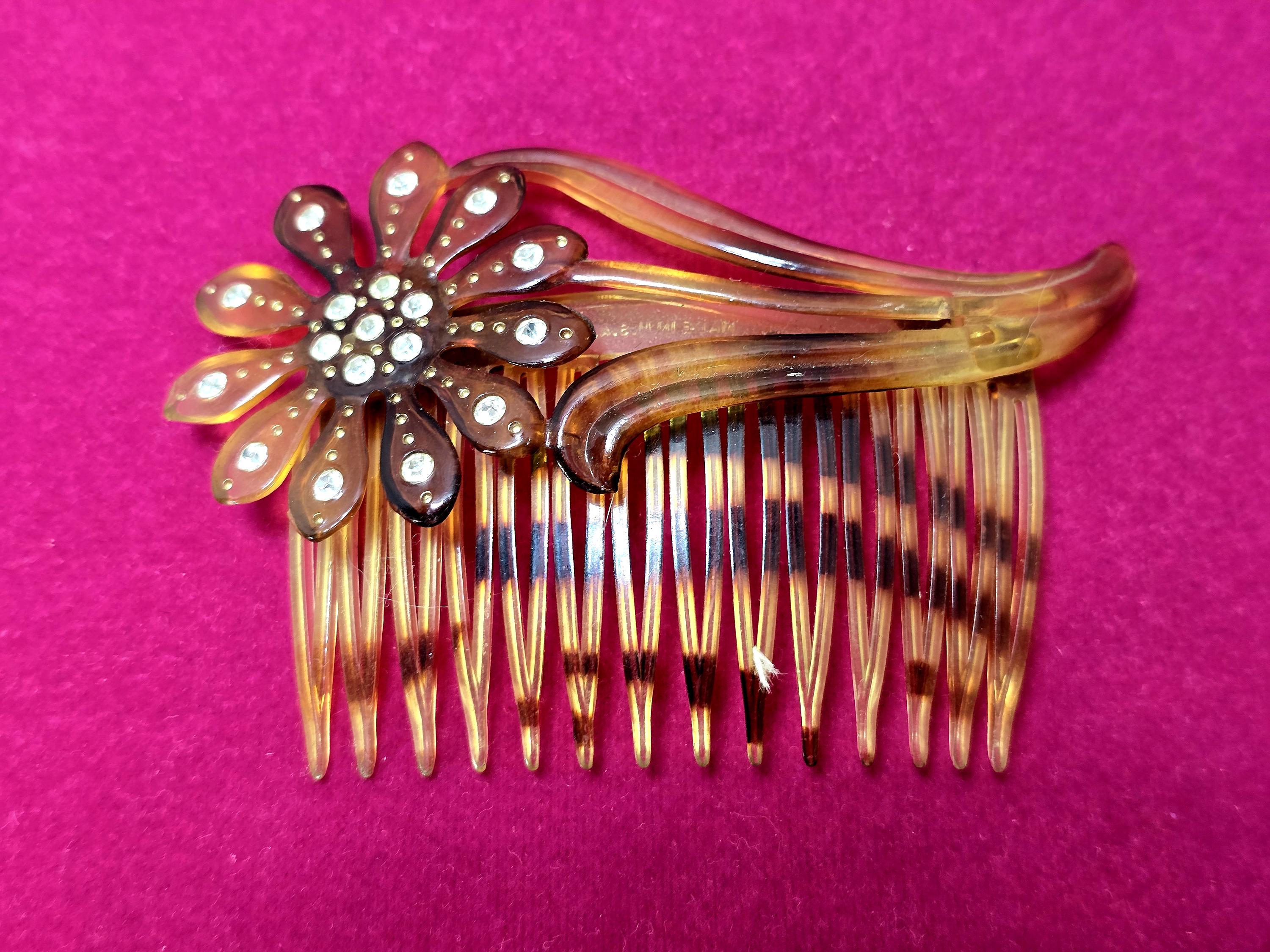 Hair Comb Vintage Victorian Style Faux Tortoise Shell - Etsy