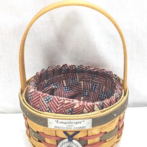 Longaberger 1997 Inaugural Basket - Etsy