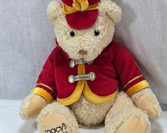 Gund Stuffed Bear Macy's Thanksgiving Parade New York Bandleader Plush Holiday