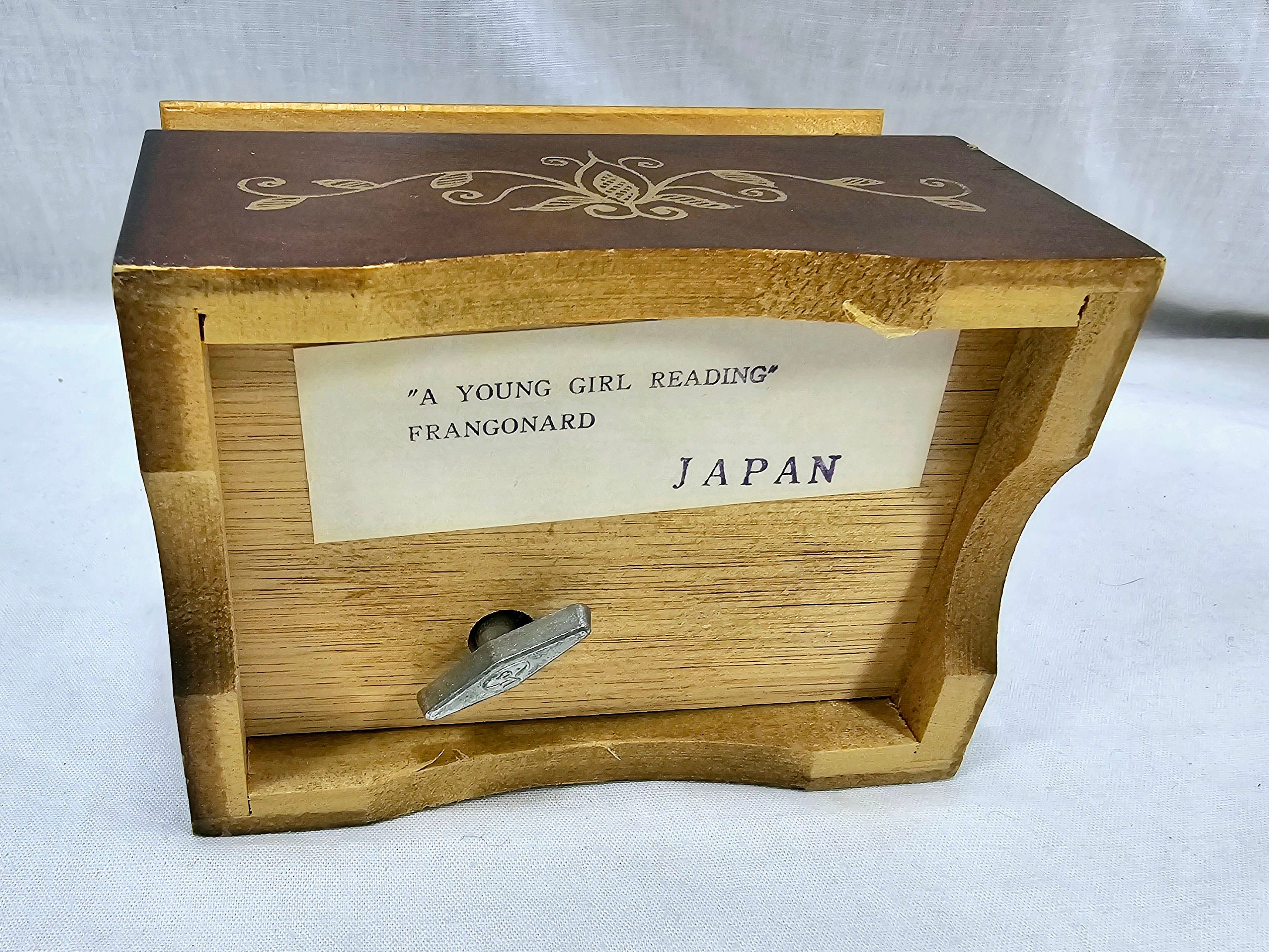 Vintage Linden Music Jewelry Box: Fragonard's 