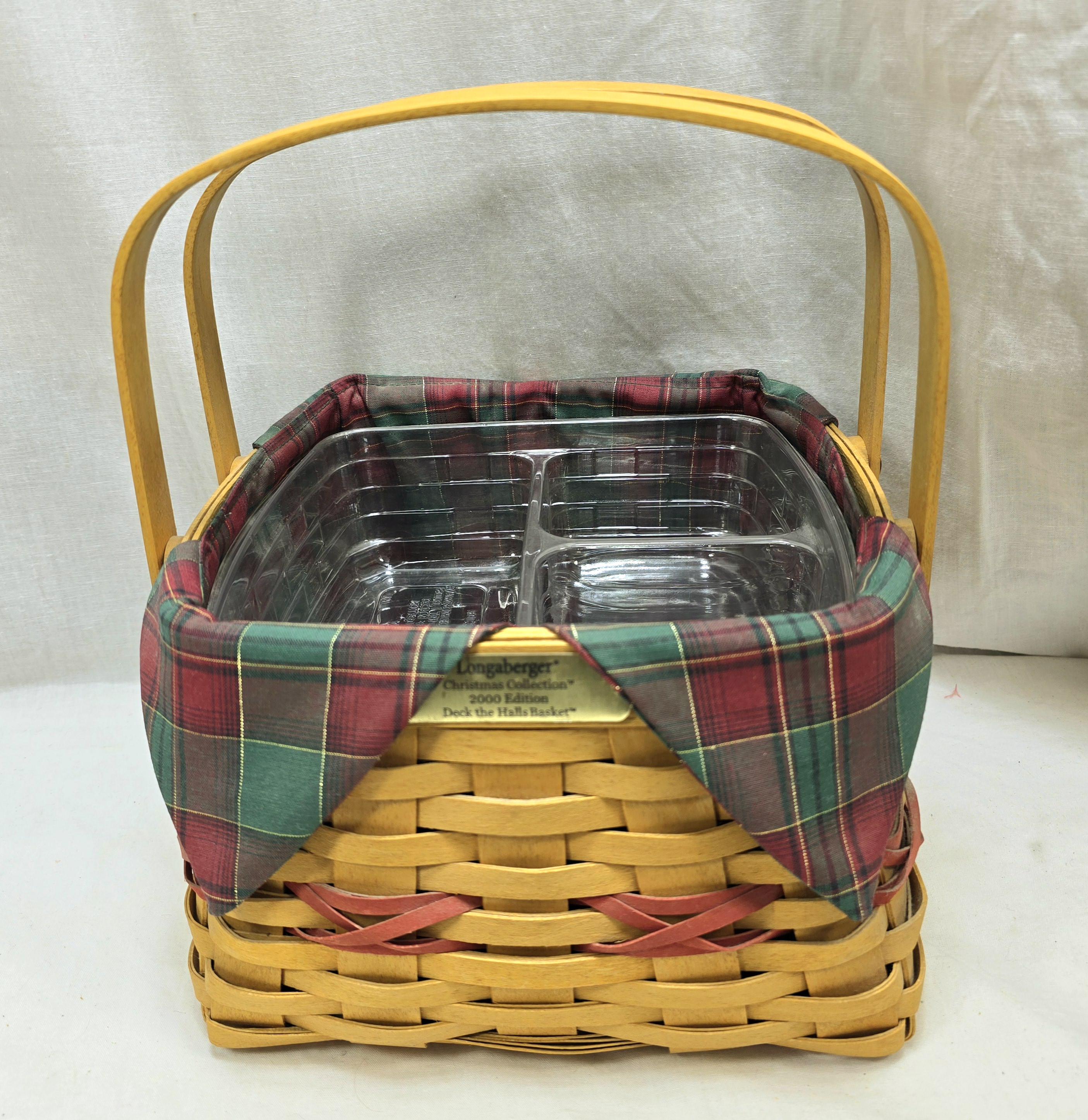 Longaberger Basket Christmas Collection 2000 Edition Deck the
