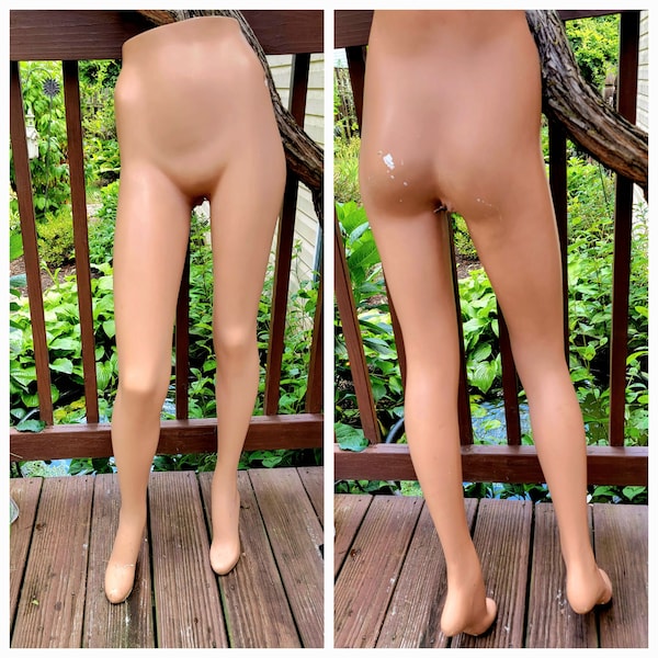 Vintage Female Mannequin, Lower Body, Original Mold Composite Material, Full Size