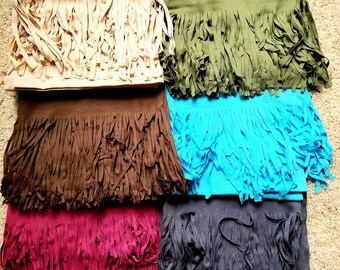 Weekenders Scarf Shawl, Choose Your Color, Vintage Fringed 18 x 80, Only Beige Aqua and Taupe are left