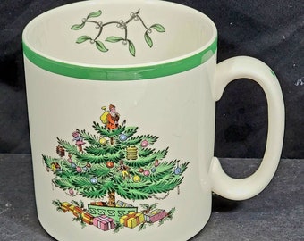 Spode Christmas Tree Coffee Mug #S3324 R, Made in England